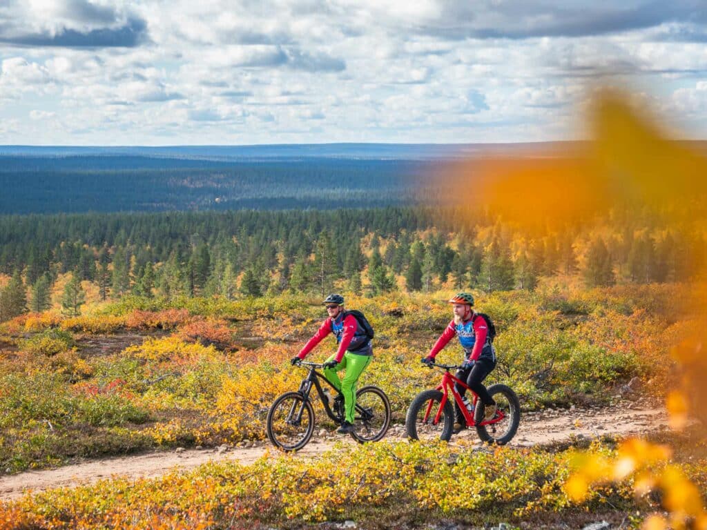 mountain biking bike rental saariselkä