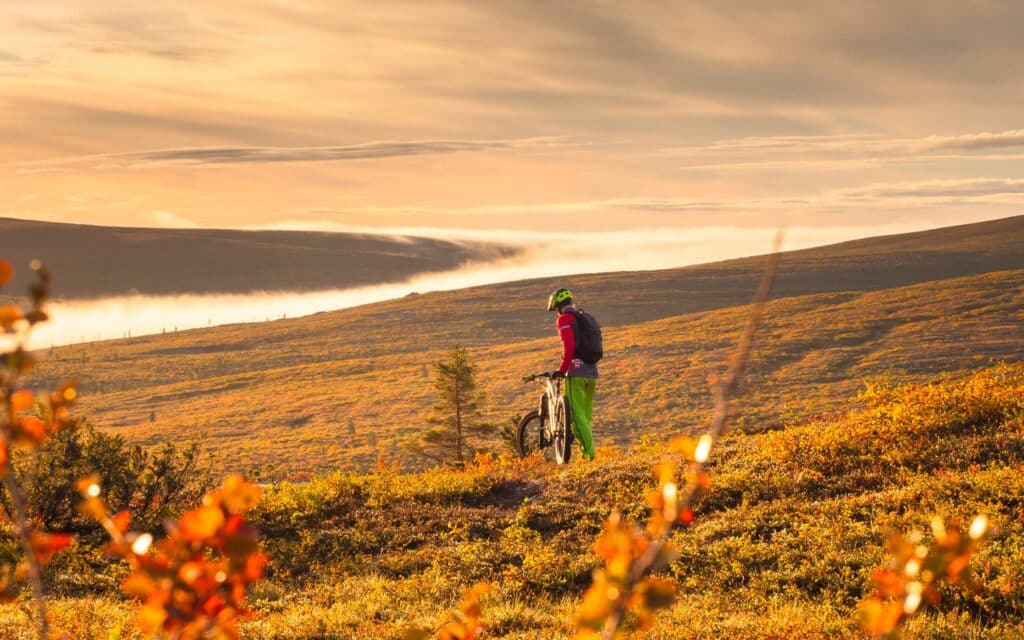 mountain bike electric bike Lapland Saariselkä Kiilopää