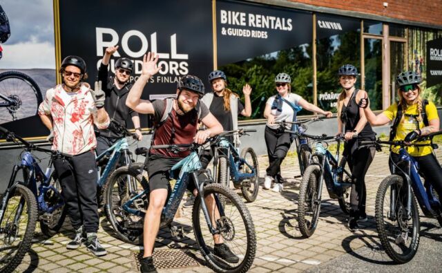 Join our group ride in Helsinki Central Park on May 27th at 12! This MTB-ride is free of charge and open for everybody.  The ride starts from Hotel Haaga Central Park yard at 12 and Pekka "Resupekka" Lintusaari will guide the group. At the same time there is Canyon's two-day eMTB test ride event where you can check out the latest models. Come an join with your own bike or rent one from Roll Outdoors.  It's gonna be awesome!